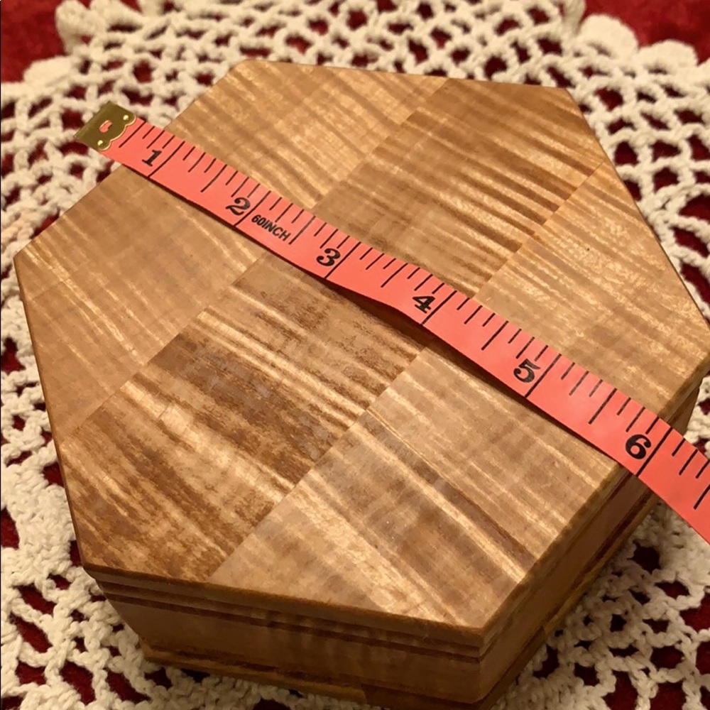 Tiger maple jewelry box